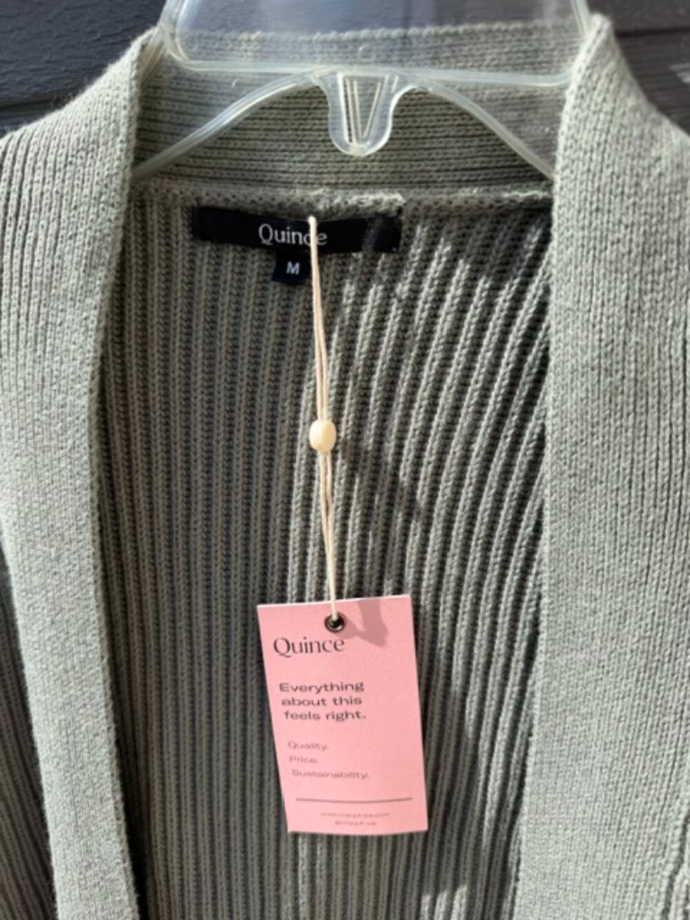 Quince women's oversized Open Cardigan - Picture 2 of 5